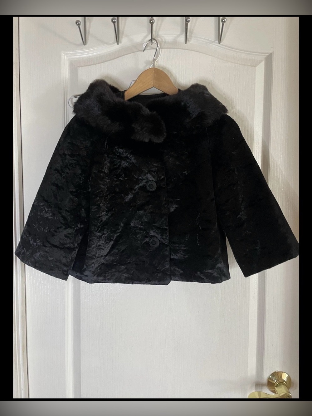 Vintage Fur Trim Jacket Bolero